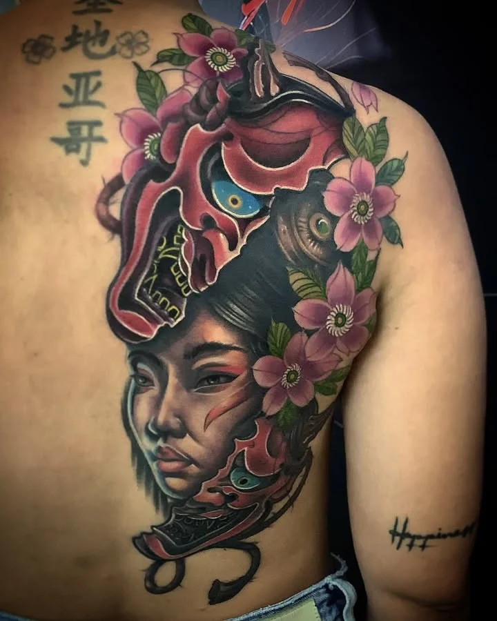 Tatuaje de estilo japonés y anime realizado en Black Rituals Tattoo, Málaga (1)