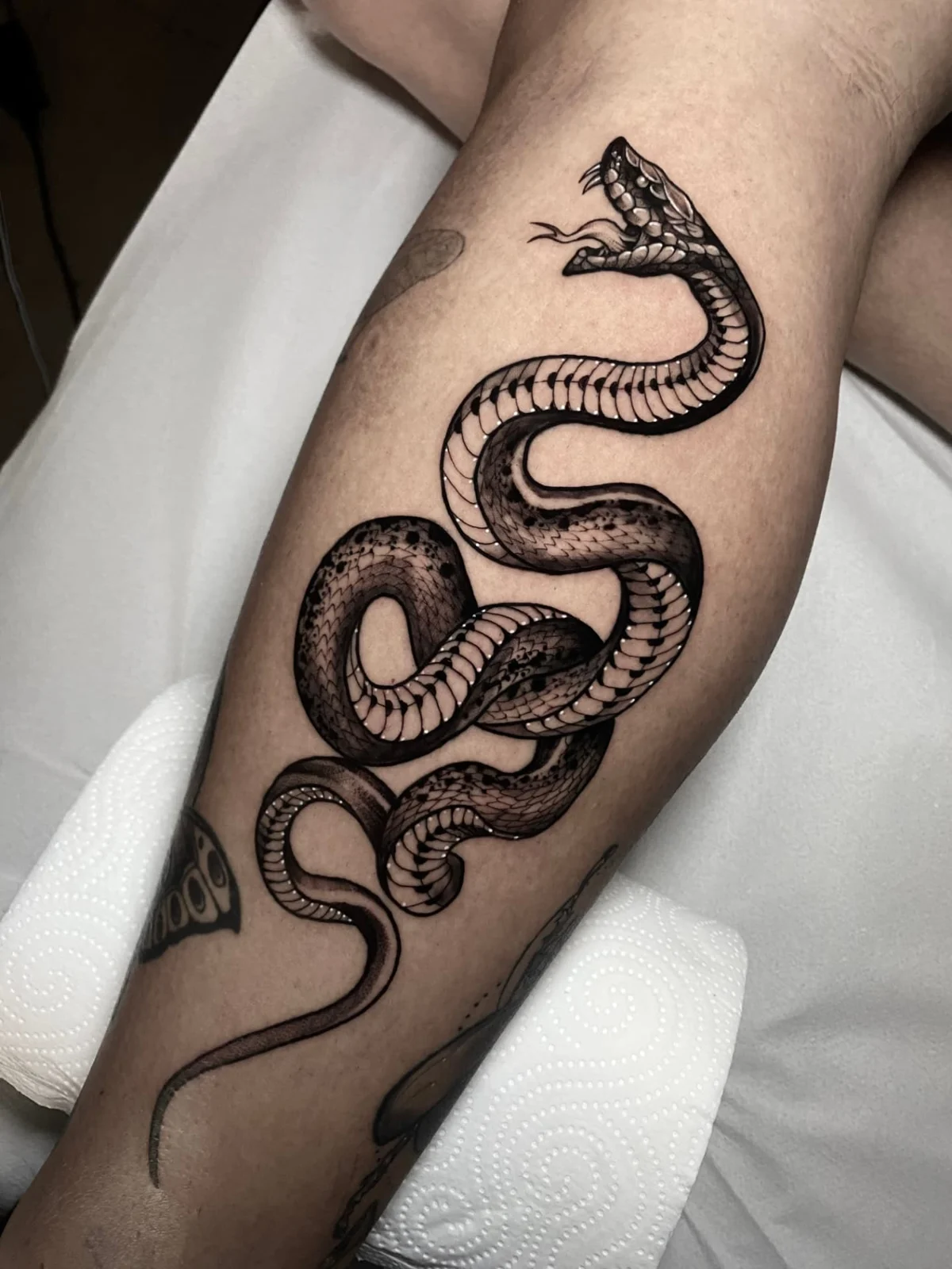 Tatuaje blackwork en tinta negra realizado en Black Rituals Tattoo, Málaga (2)