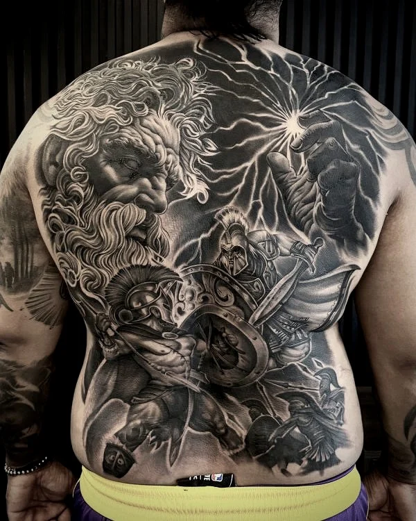 Tatuaje realista black and grey realizado en Black Rituals Tattoo, Málaga (1)